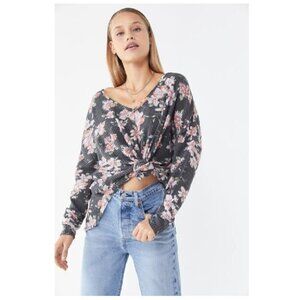 Out From Under Oversized Cozy Thermal V-Neck Top